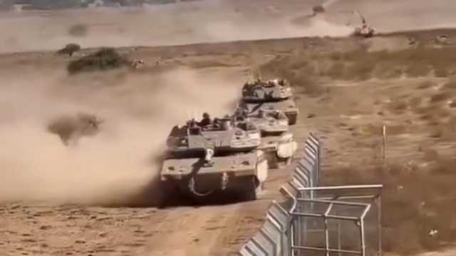 استمرار وصول التعزيزات للجيش الاسرائيلي ‏على الحدود اللبنانية ومرتفعات الجولان .. فيديو