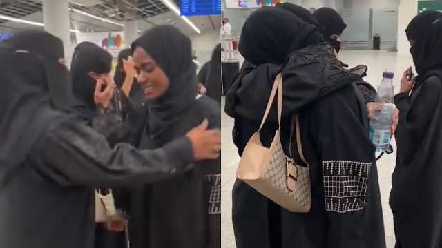 بالبكاء والأحضان .. سيدة توثق لحظة رحيل عاملتها المنزلية بعد 15 سنة عمل