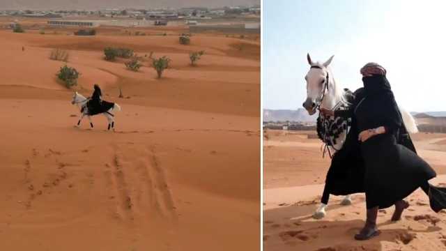 “شيهانة” فارسة سعودية تطلق رحلات تدريبية للنساء في عالم الفروسية.. فيديو