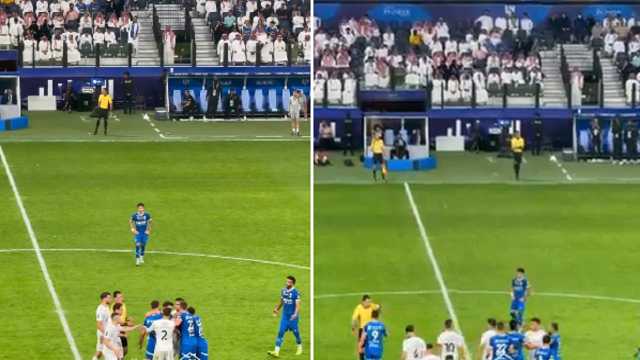 خلاف بين ميتروفيتش وحمدالله .. فيديو
