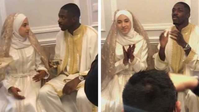 زوجة ديمبلي تخطف الأضواء بإطلالة محتشمة في احتفالات سان جيرمان .. صور