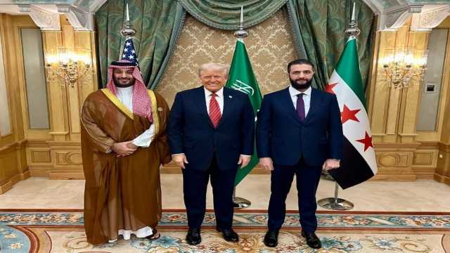 البيت الأبيض ينشر صورة لقاء ترامب بولي العهد وأحمد الشرع