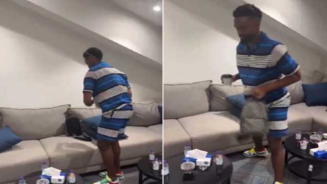 متعب الحربي يمازح خليفة الدوسري: ملابسك مفرش غرف نوم.. فيديو