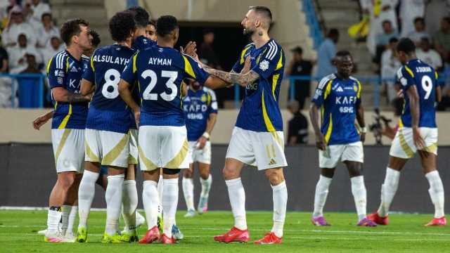 النصر يقسو على الأخدود بتسعة أهداف