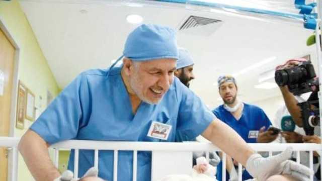 الربيعة يطمئن على صحة التوأم الملتصق الصومالي بعد وصولهما إلى الرياض