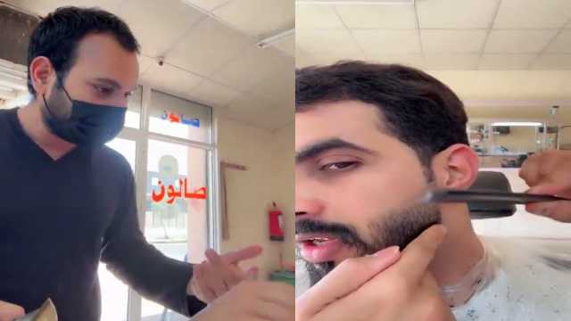 حلاق بنغالي يجيد اللهجة الحائلية بكل إتقان.. فيديو