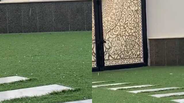 أبها تشهد أجواءً استثنائية مصحوبة بأمطار وزخات البرد .. فيديو