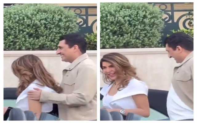سهم برفقة زوجته الأميرة حصة في فرنسا