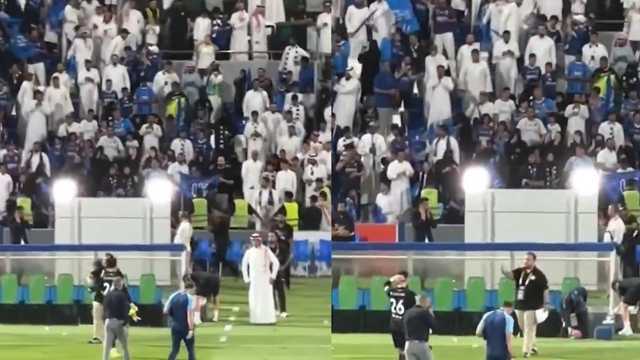 نواف العقيدي يغادر الملعب بملامح يملؤها الحزن بعد الخسارة .. فيديو