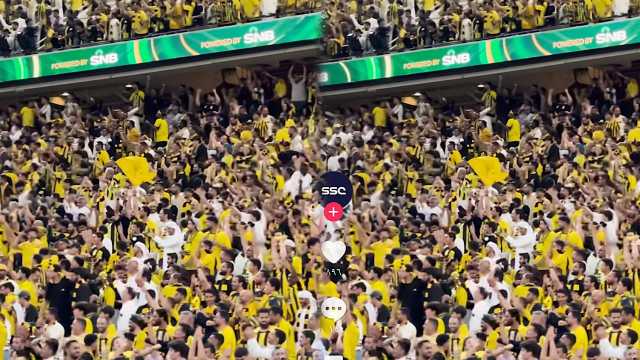 فرحة لاعبي وجماهير الاتحاد بعد التتويج..فيديو