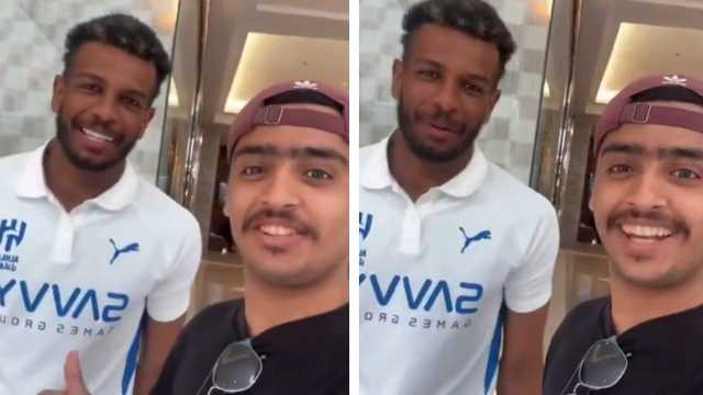 ردة فعل عفوية من البليهي بعد أن وصفه مشجع بأعظم مدافع في التاريخ .. فيديو