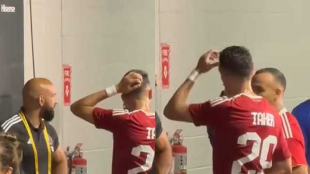 حارس ميسي يمنع طاهر وأفشة من الوصول إليه ..فيديو