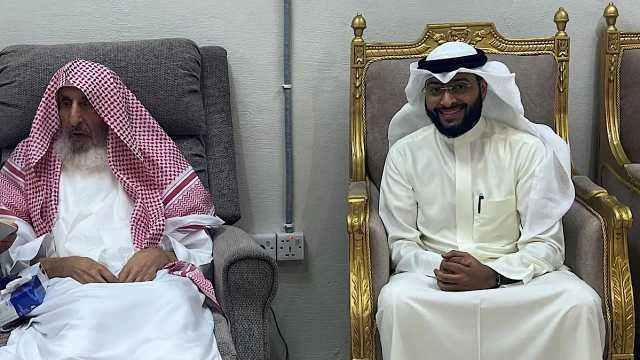 مفتي عام المملكة يستقبل إمام جامع الدولة الكبير بدولة الكويت