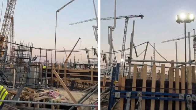 فيديو يكشف حجم الإنشاءات الهائل في ملعب وسط جدة