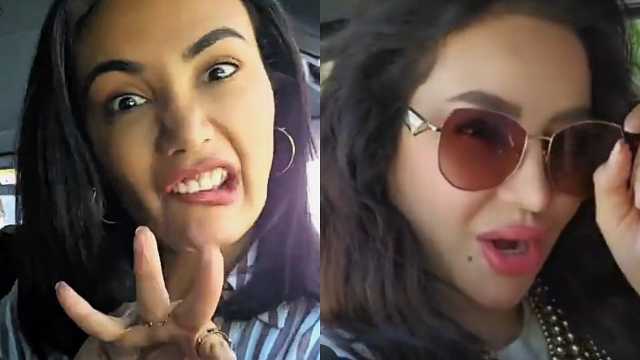 لجين عمران تصوّر الترند مع المشهورات .. فيديو