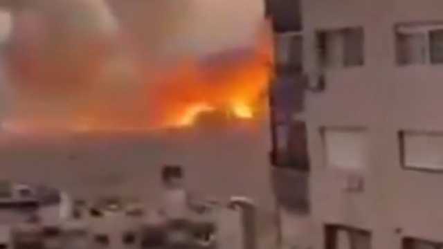انفجار قوي يهزّ منطقة المزة غرب دمشق ..فيديو