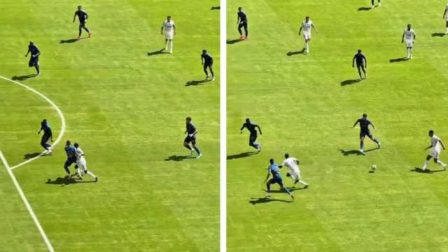 المسند يفسر سبب قِصر ظل اللاعبين في مباراة الهلال وريال مدريد .. فيديو