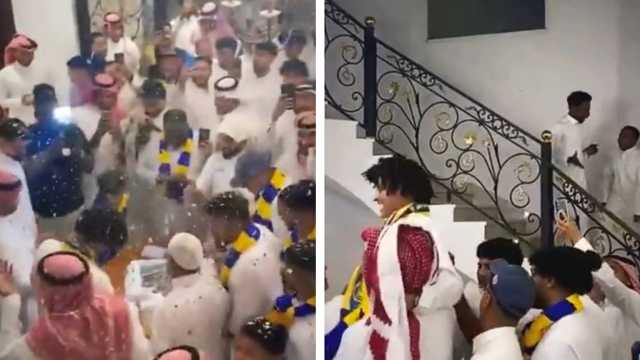 احتفال أسطوري من عائلة عبدالملك الجابر بعد انضمامه إلى النصر.. فيديو