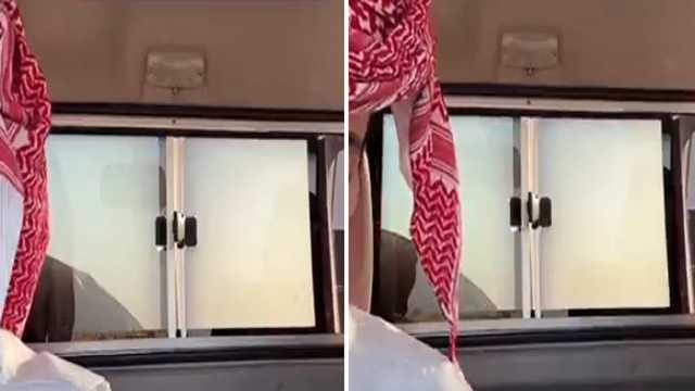 مواطن يتوقف لمساعدة شخص تعطلت سيارته مع والدته .. فيديو