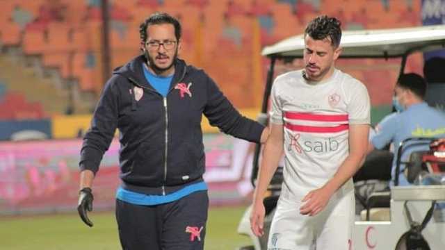 محمود الونش يبدأ مرحلة جديدة فى رحلة التأهيل