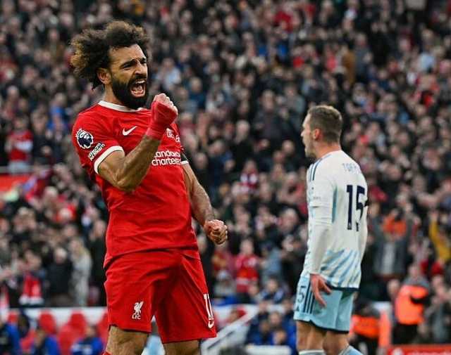 محمد صلاح يحطم أرقام قياسية جديدة بهدفه في شباك نوتنجهام فورست