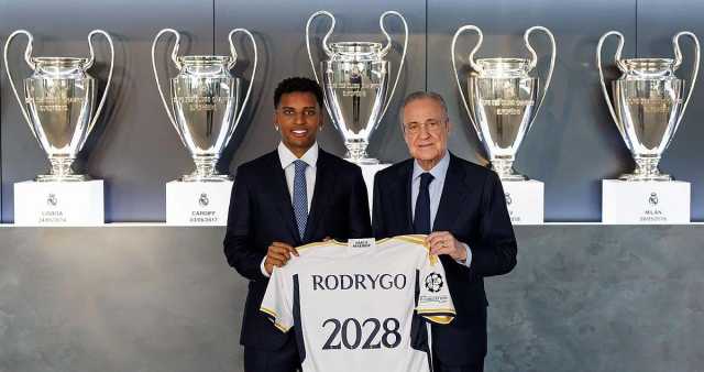 ريال مدريد يحتفظ بـ البرازيلي رودريجو حتى 2028