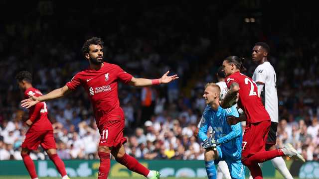 بسرعة البرق.. ليفربول يتغنى بـ محمد صلاح قبل مباراة فولهام