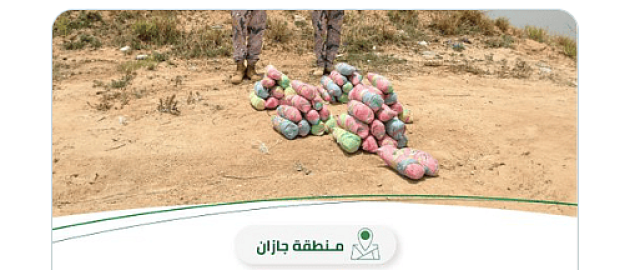 حرس الحدود بجازان يحبط تهريب 44 كيلوجرامًا من القات المخدر