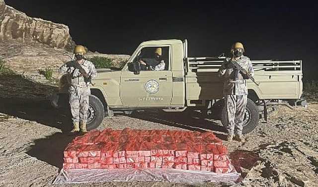 حرس الحدود: إحباط تهريب 39 طنًا من القات و837 كيلوجرامًا حشيش في 4 مناطق