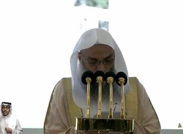 خطيب المسجد الحرام: «اللهم انصر إخواننا في فلسطين وفرج كربهم وثبت أقدامهم»