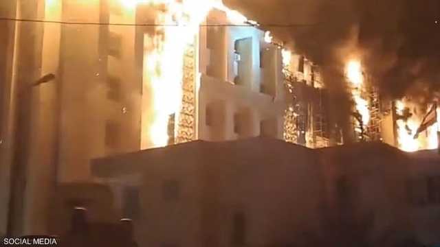 الصحة المصرية: 26 مصاباً في حريق مديرية أمن الإسماعيلية  