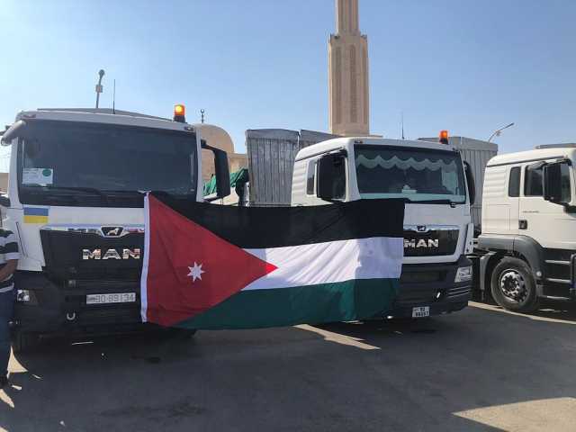 الأردن يُسَيّر 6 شاحنات من الأدوية والاحتياجات الطبية إلى الضفة الغربية وغزة