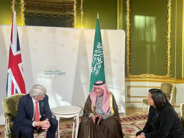 مشرف مركز الملك سلمان للإغاثة يلتقي وزير التنمية البريطاني