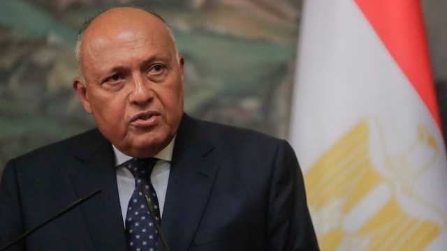 «شكري»: محاولات تبرير وتشجيع تهجير الفلسطينيين خارج غزة مرفوضة جملةً وتفصيلًا