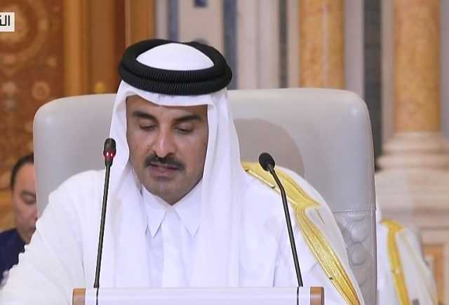 أمير قطر: يجب إيقاف جرائم الحرب الإسرائيلية في قطاع غزة