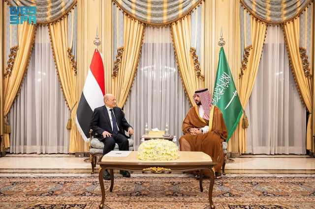 بتوجيه من ولي العهد.. وزير الدفاع يلتقي رئيس وأعضاء مجلس القيادة الرئاسي