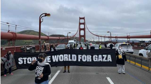 احتجاجا على حرب الإبادة بغزة.. إغلاق جسور في كاليفورنيا (شاهد)