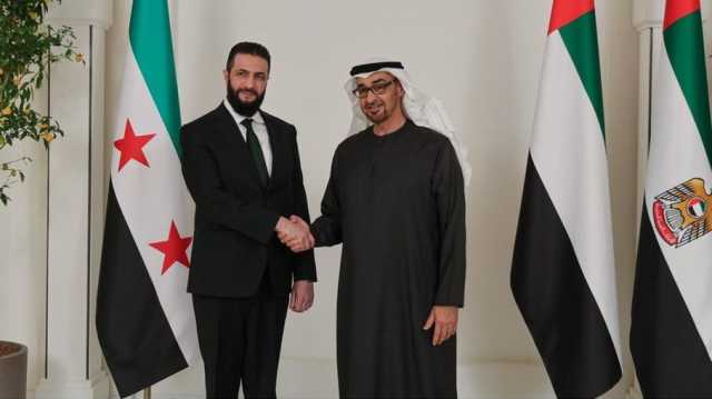 الشيباني يتحدث عن إنجازات عظيمة في الإمارات.. والشرع يوجه رسالة لابن زايد