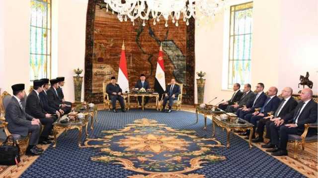 السيسي يبحث مع نظيره الإندونيسي حرب الإبادة الإسرائيلية في غزة