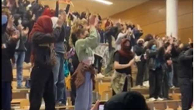 جامعة فرنسية تغلق أبوابها بسبب احتجاجات الطلبة الداعمة لفلسطين (شاهد)