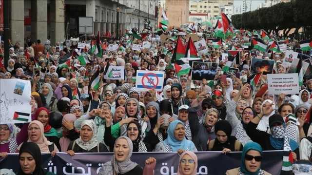 مسيرات حاشدة في المغرب واليمن نصرة للفلسطينيين في غزة (شاهد)
