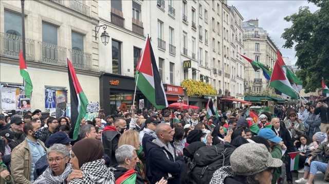 مظاهرات حاشدة في دول أوروبية لدعم غزة والتنديد بجرائم الاحتلال (شاهد)