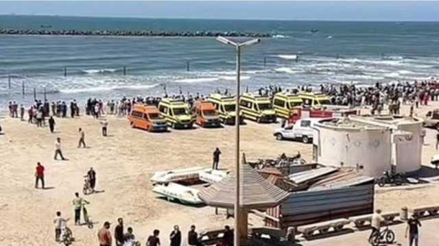 سقوط طائرة حربية بمياه البحر في منطقة رأس البر شمالي القاهرة (شاهد)