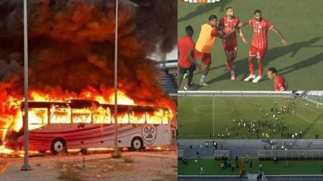 أعمال عنف خطيرة توقف مباراة الأهلي والاتحاد بليبيا