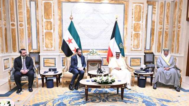 أمير الكويت يستقبل الشرع.. تاسع زيارة خارجية للرئيس السوري (شاهد)