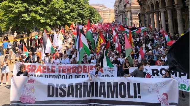 الآلاف يتظاهرون في عدة عواصم أوروبية تضامنا مع غزة وتنديدا بمجازر الاحتلال