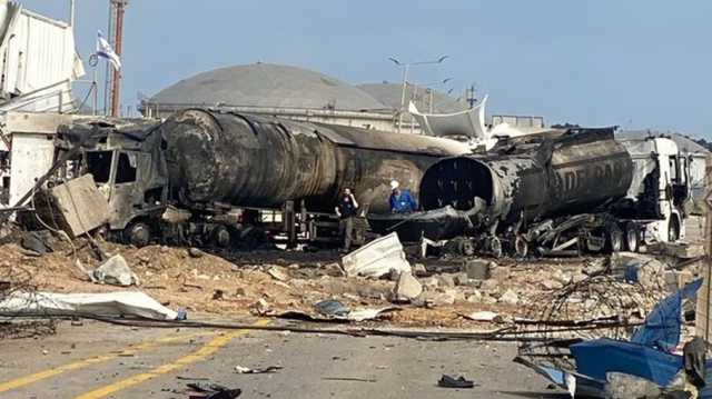 مشاهد غير مسبوقة للحظة إصابة مصفاة حيفا بالصواريخ الإيرانية (فيديو)