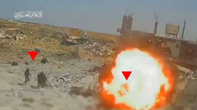 مشاهد غير مسبوقة للحظة انفجار نفق مفخخ بقوة للاحتلال في غزة (فيديو)