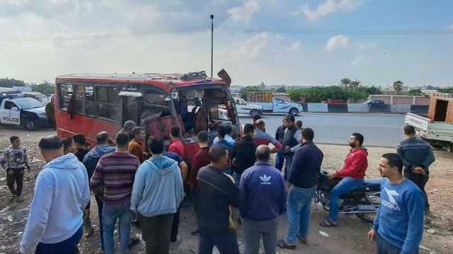 9 وفيات في حادث اصطدام حافلتين شمال مصر