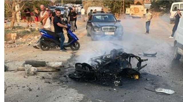 إصابة شرطي لبناني بغارة إسرائيلية جنوبي لبنان (شاهد)